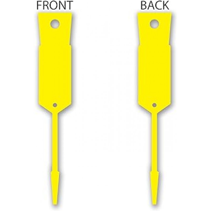 자체 잠금 화살표 키 태그 4 1/2 in X 3/4 in 크기 1000 팩, 노란색