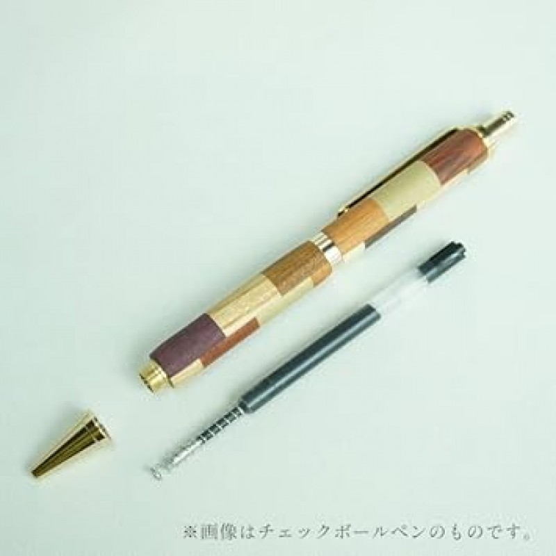 Shiratani Workshop Parquet 볼펜, 삼각형 체커, 쪽모이 세공, 선물, 선물