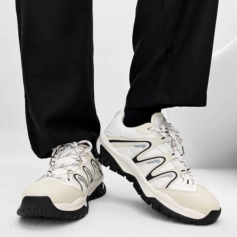 남성과 여성을 위한 틈새 해체 야외 하이킹 신발, 트렌디한 브랜드, 복고풍 커플, 두꺼운 밑창, 증가된 메쉬, 캐주얼 스포츠 아빠 신발