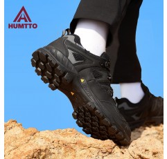 가을과 겨울 남성용 Haitu 야외 하이킹 신발 남성용 미끄럼 방지 충격 흡수 방수 통기성 등산 크로스 컨트리 전문 하이킹 신발