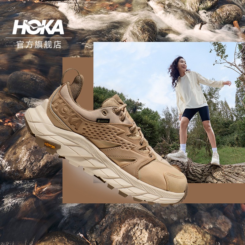 HOKA ONE ONE 남녀공용 신발 아나카파 로우컷 등산화 아나카파 로우 GTX 방수 및 충격흡수