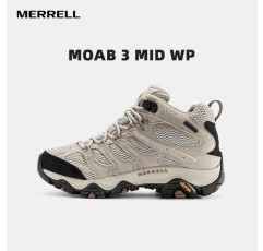 MERRELL 여성 신발 MOAB 3 MID WP 방수 통기성 미끄럼 방지 내마모성 야외 하이킹 신발