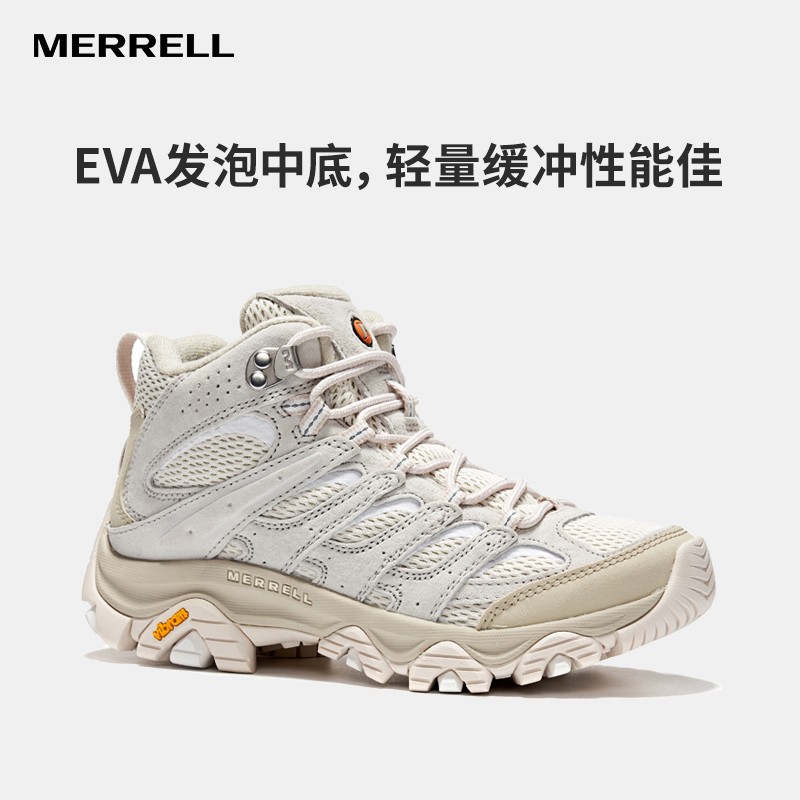 MERRELL MOAB3 MID 남성과 여성을 위한 미드탑 야외 등산 하이킹 신발, 트랙션 쿠셔닝 커플 운동화