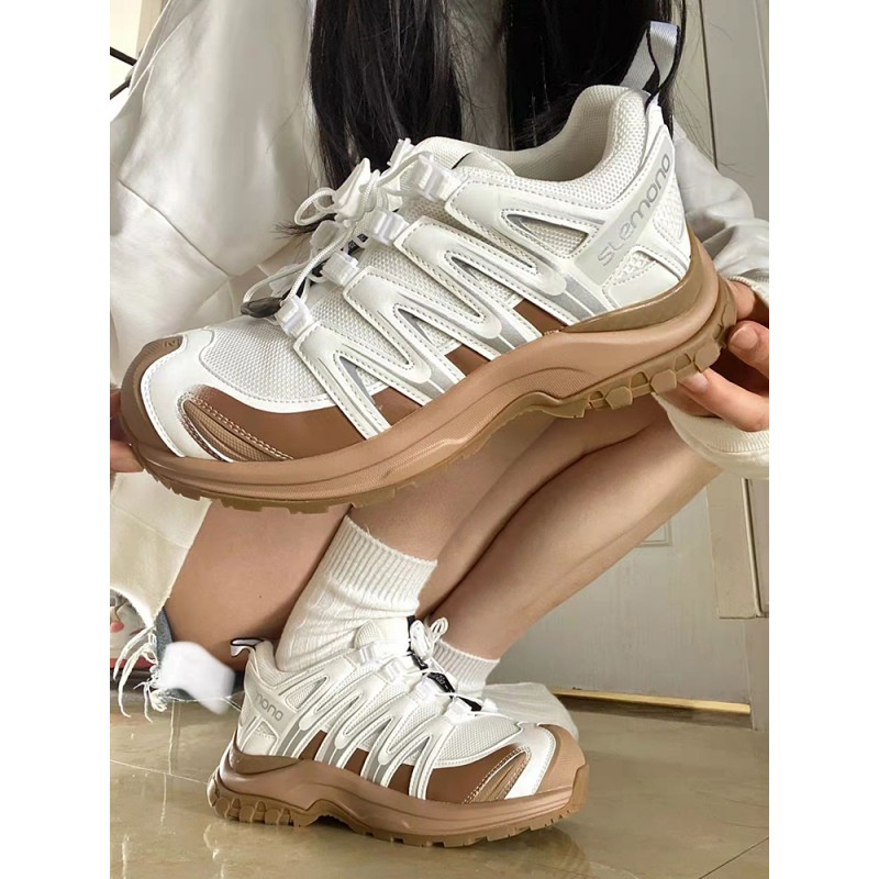Yi Mengling의 여성을위한 같은 스타일 아빠 신발 2023 새로운 두꺼운 밑창 하이킹 신발 메쉬 통기성 운동화 스포츠 캐주얼 신발