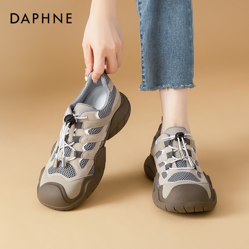 Daphne 통기성 하이킹 신발 스포츠 신발 여성 2023 여름 새 메쉬 레트로 추악한 귀여운 신발 여성 캐주얼 신발
