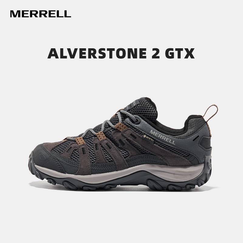 MERRELL 야외 스포츠 남성 및 여성 신발 ALVERSTONE2 GTX 전문 방수 하이킹 및 등산 신발