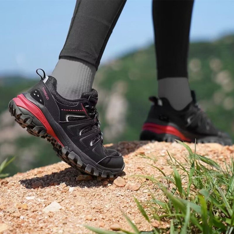 남성과 여성을 위한 패스파인더 야외 하이킹 신발, 가을 가죽 방수 통기성 운동화, 등산용 미끄럼 방지 여행 신발