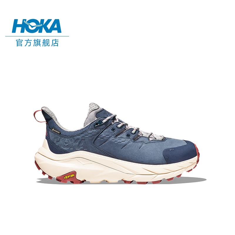 HOKA ONE ONE 남성 및 여성 Kaha 2 로우탑 방수 등산화 Kaha 2 Low GTX 홀리 레이크 블루