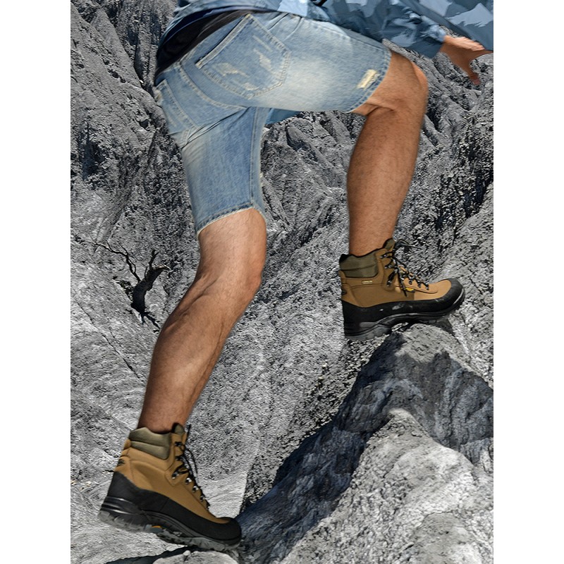 MountSoul 남성용 하이탑 야외 하이킹 신발, 방수, 미끄럼 방지, 내마모성 및 따뜻한 여성용 하이킹 신발