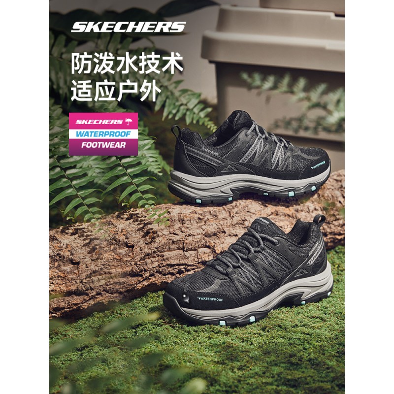 Skechers 야외 하이킹 신발 크로스 컨트리 운동화 미끄럼 방지 발수 하이킹 여성 통기성 지원 스포츠