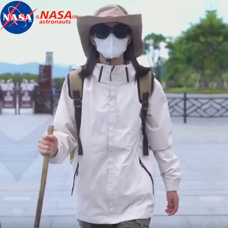 남성과 여성을 위한 NASA 정통 재킷 티벳으로의 야외 여행 3-in-1 등산 재킷 분리형 방풍 및 방수