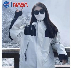 남성과 여성을 위한 NASA 재킷 봄과 가을 방풍 및 방수 3-in-One 재킷 겨울 야외 티베트 스키 및 등산 의류