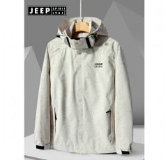 JEEP 지프 자켓 자켓 남성 봄, 가을 야외 캐주얼 자켓 등산복 느슨한 대형 방풍 및 방수
