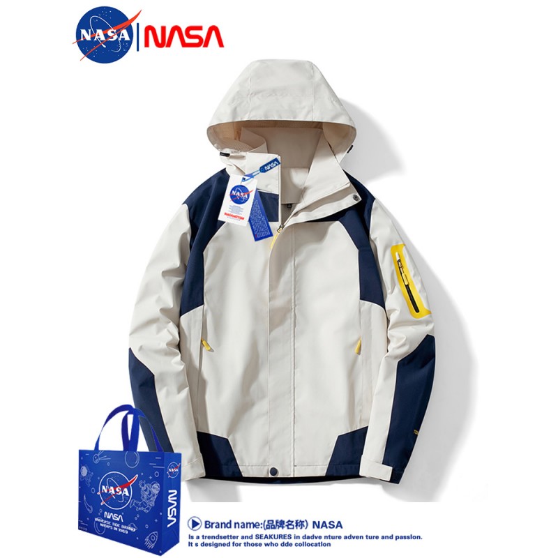 NASA 남녀공용 봄, 가을 재킷, 티베트 야외 여행, 등산복, 방풍 및 방수 커플 재킷