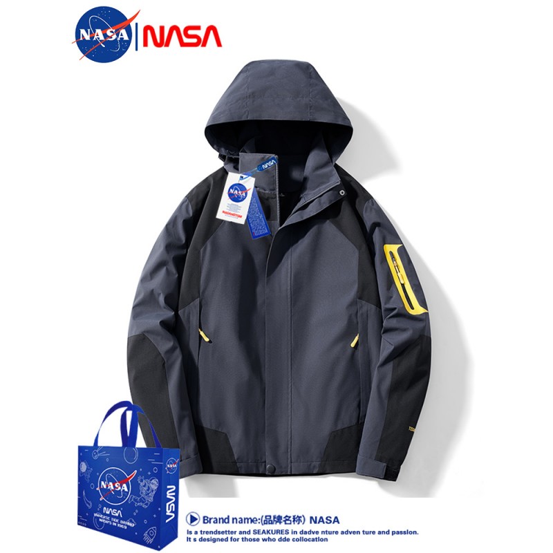 NASA 남녀공용 봄, 가을 재킷, 티베트 야외 여행, 등산복, 방풍 및 방수 커플 재킷