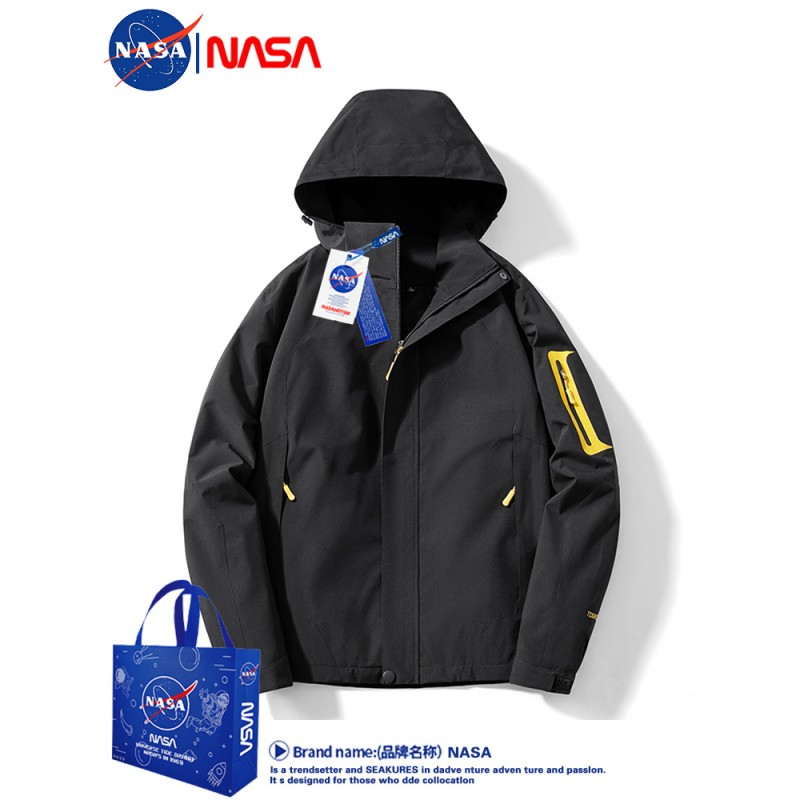 NASA 남녀공용 봄, 가을 재킷, 티베트 야외 여행, 등산복, 방풍 및 방수 커플 재킷