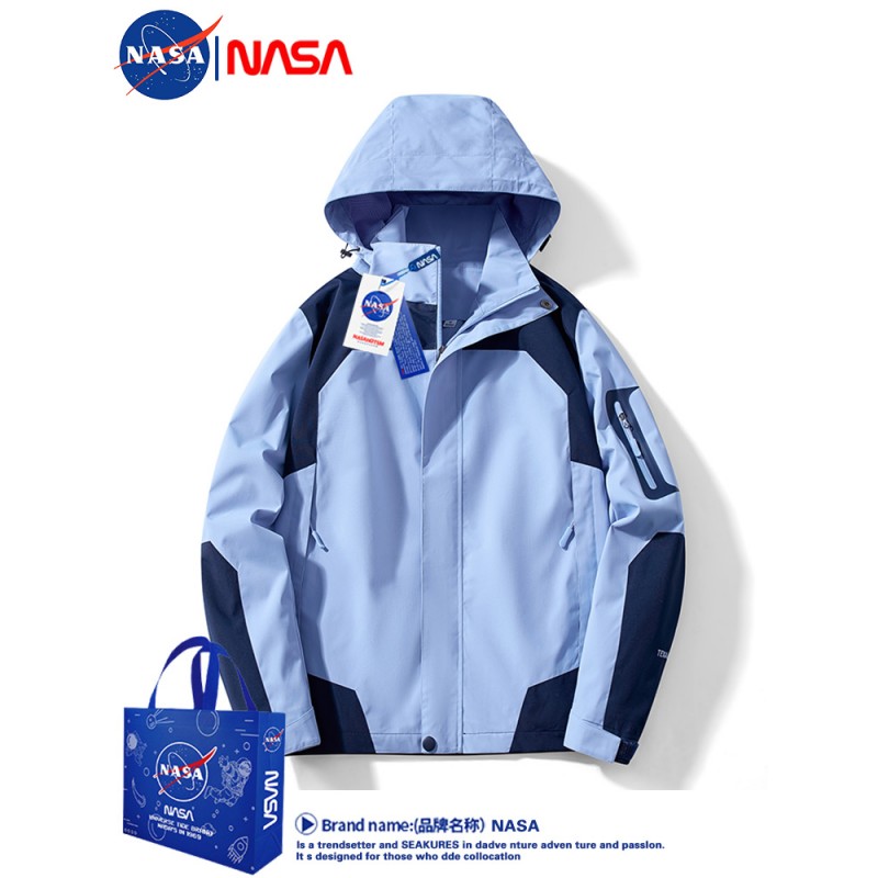 NASA 남녀공용 봄, 가을 재킷, 티베트 야외 여행, 등산복, 방풍 및 방수 커플 재킷