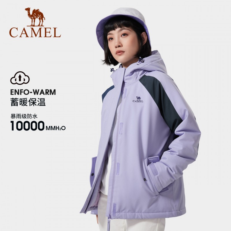 Camel Everest 시리즈 여성용 야외 방풍 및 방수 재킷, 남성용 배색 패션 브랜드 등산 재킷