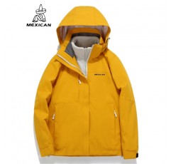 허수아비 산 시리즈 야외 재킷 남성과 여성 3-in-1 분리형 가을, 겨울 방풍 및 방수 재킷 등산 재킷