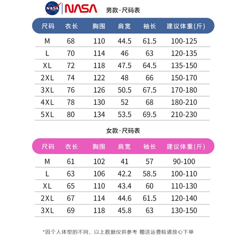 NASA 공동 봄, 가을 새로운 스타일 재킷 남성 재킷 커플 방풍 및 방수 야외 단일 스트로크 등산 스포츠 재킷