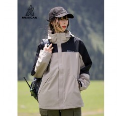 허수아비 야외 재킷 2023 새로운 여성의 3-in-one 분리형 재킷 방풍 티베트 등산 의류 남성 트렌드