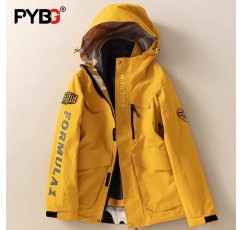 PYBG 가을 야외 남성 및 여성 3-in-One 재킷 재킷 탈착식 방풍 및 방수 커플 다운 등산 재킷