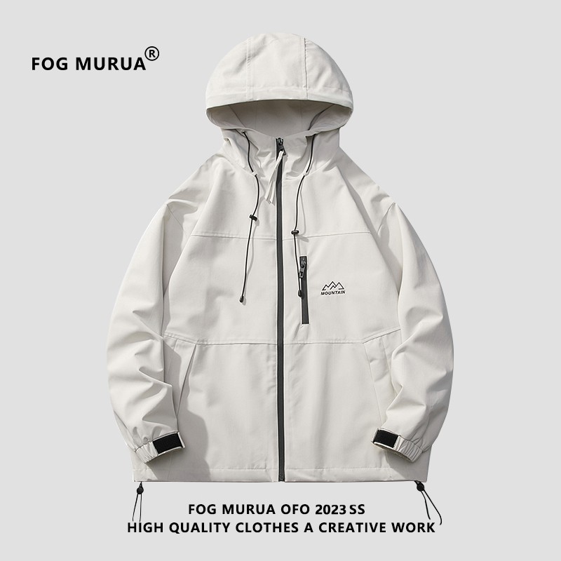 FOG MURUA2023 가을 야외 싱글 레이어 자켓 여성 방수 및 방풍 커플 등산 자켓 남자 유행