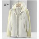 여성용 레몬 재킷 봄, 가을, 겨울 3-in-One 탈착식 두꺼운 방풍 및 방수 남성용 등산 스키 재킷