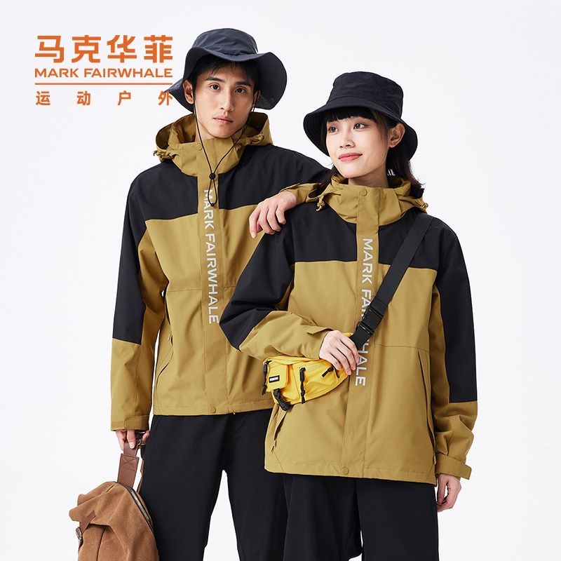 Mark Huafei 여행복 하이킹 및 등산 정장 재킷 3-in-1 재킷 남성 및 여성 커플복 봄 가을 의류