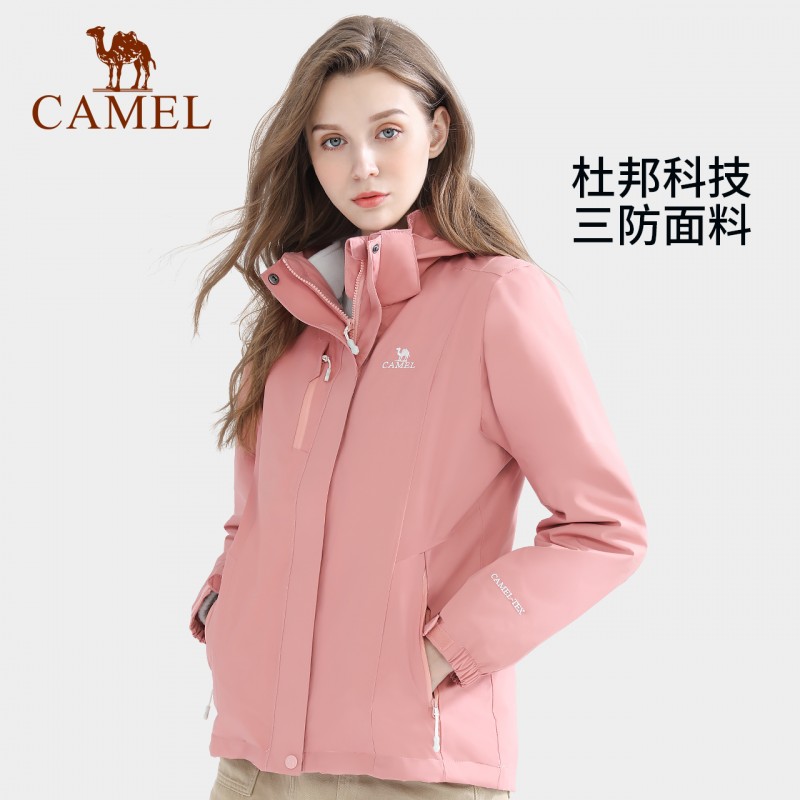 낙타 낙타 재킷 여성용 3-in-1 분리형 야외 방풍 및 방수 겨울 재킷 남성용 등산 재킷