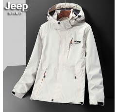 JEEP 지프 자켓 남성용 3 대 1 방수 및 방풍 야외 스포츠 등산 가을, 겨울 자켓 커플 싱글 자켓