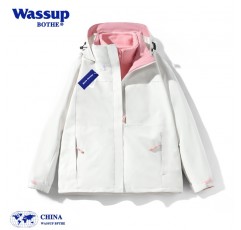 WASSUP BOTHE 재킷 여성 가을, 겨울 2023 새로운 3-in-One 방풍 등산 재킷 남성용