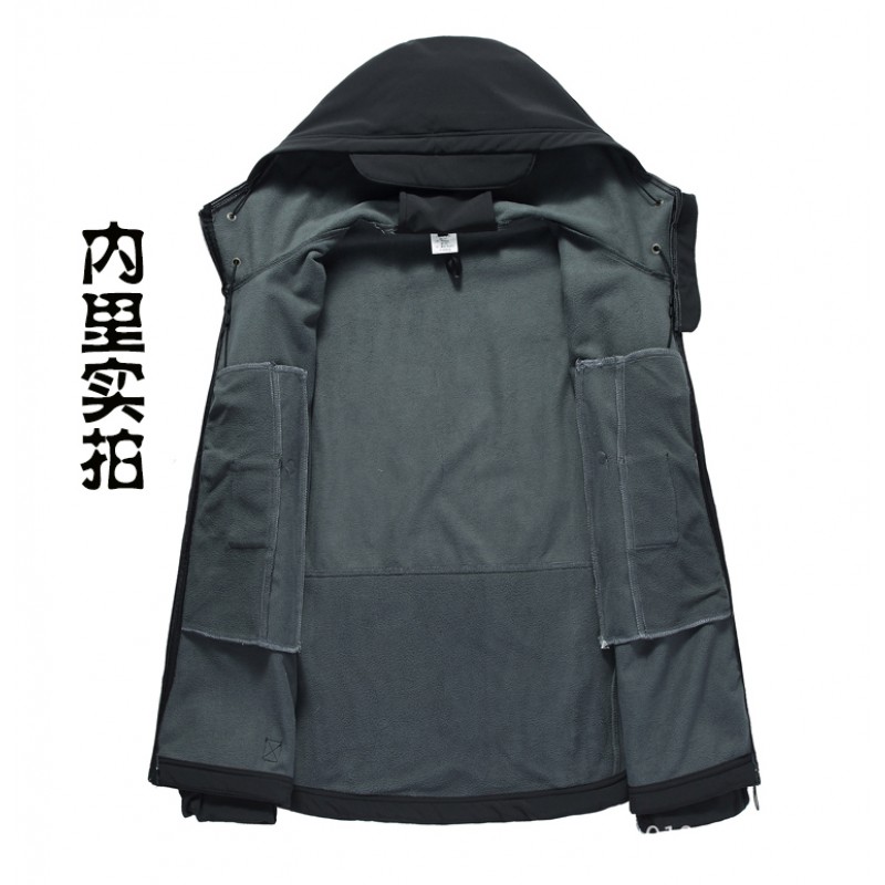 Archon 야외 소프트 쉘 대형 자켓 남자 봄, 가을 방풍 및 방수 전술 재킷 특수 부대 군사 팬 자켓