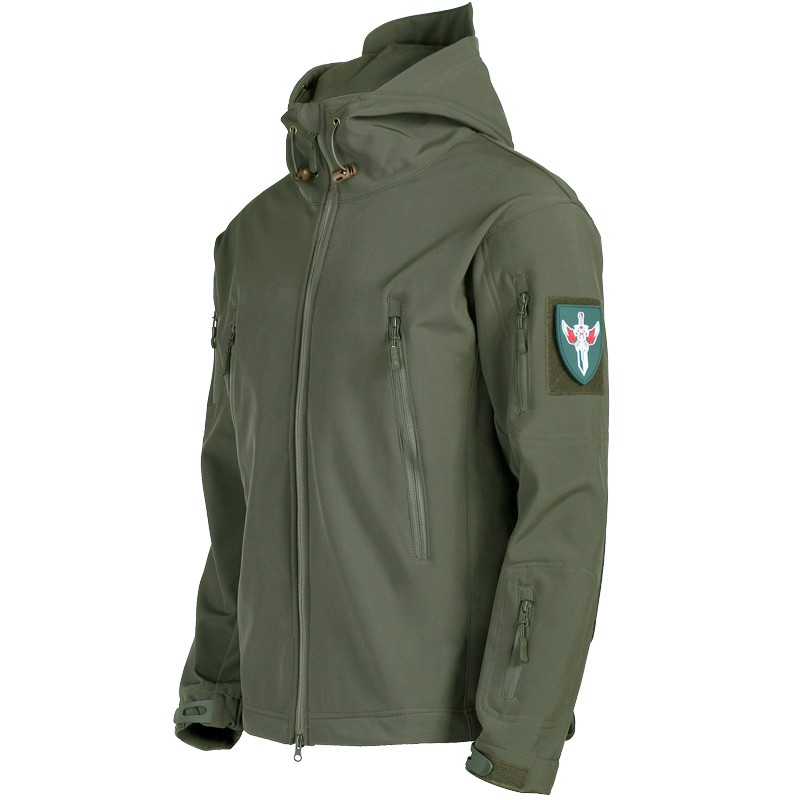 Archon 야외 소프트 쉘 대형 자켓 남자 봄, 가을 방풍 및 방수 전술 재킷 특수 부대 군사 팬 자켓