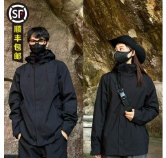 서부 사천 여행 남성과 여성을 위한 맞춤형 재킷 3-in-1 컬러 차단 재킷 야외 방수 및 방풍 분리형 등산복