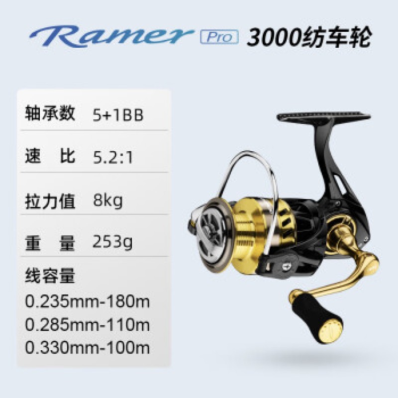 베이밍규 라머 프로 물레 낚시대 매칭 낚시 릴 타입 3000