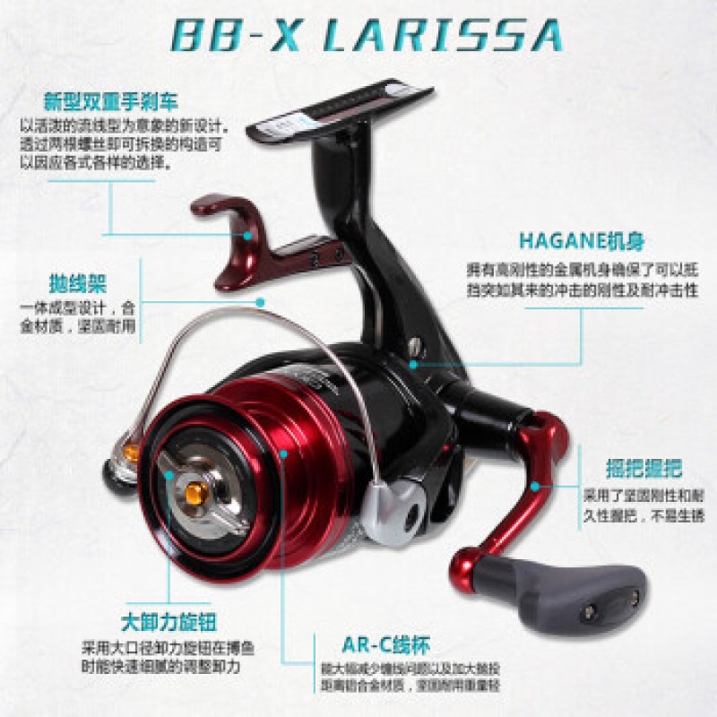 SHIMANO Shimano 16 모델 BBX LARISSA 핸드 브레이크 휠 일본 물고기 바퀴 물레 바위 낚시 휠 C3000DHG-5 차축 속도 비율 6