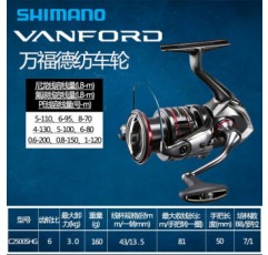 SHIMANO 신형 시마노 완포드 낚싯대 VANFORD 낚시대 CI4 루야 바다 낚시 루야 휠 얕은 라인 컵 VANFORD C2500SHG 기타 좌우 교환식