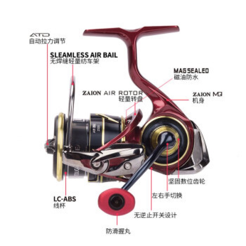 DAIWA 21 신제품 살라만더 LT 물레 경량 낚싯줄 소형 범용 낚싯줄 로드휠 말입팁 FC 2500S (세낚시+천라인컵)