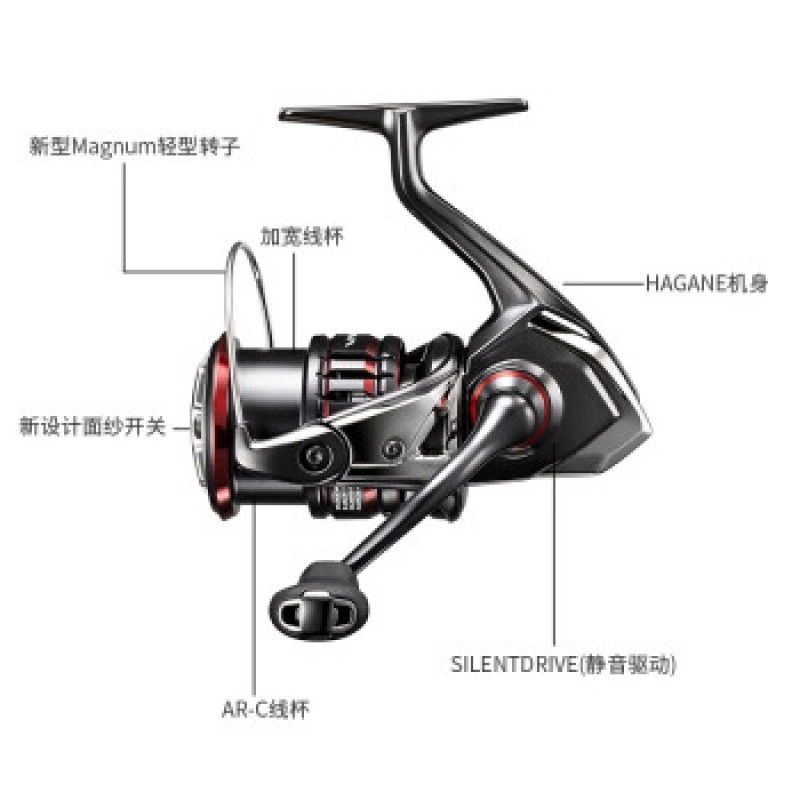 Shimano SHIMANO 신형 스피닝 휠 WANFORD CI4 루야 휠 VANFORD 민물 바다 낚시 릴 2500 딥 컵 전용 라인 컵