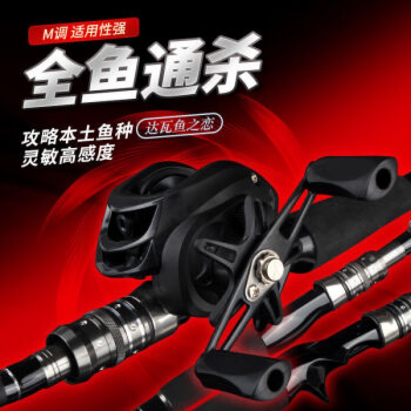 DAIWA 루어로드 세트 워터 드롭 릴 전체 세트 루어 로드 긴 던지기 팁 초보자 스피닝 휠 DAIWA 2.4 미터 [카본 루어 로드] 왼손 워터 드롭 릴 + 라인 + 럭셔리 선물 가방