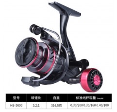 SHIMANO Linhu 장거리 주조 회전 바퀴 풀 메탈 로커 암 마이크로 루어 낚시 바퀴 바다 막대 바퀴 낚시 릴 바퀴 바위 막대 던지기 HB5000 업그레이드된 금속 그립 CNC 로커 암 기타 x 왼쪽 및 오른손 교환형