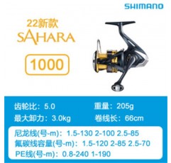 SHIMANO2022 New Jubilee Sahara2500 사하라 장거리 회전 휠 Luya Lunji 낚시 릴 22 모델 1000