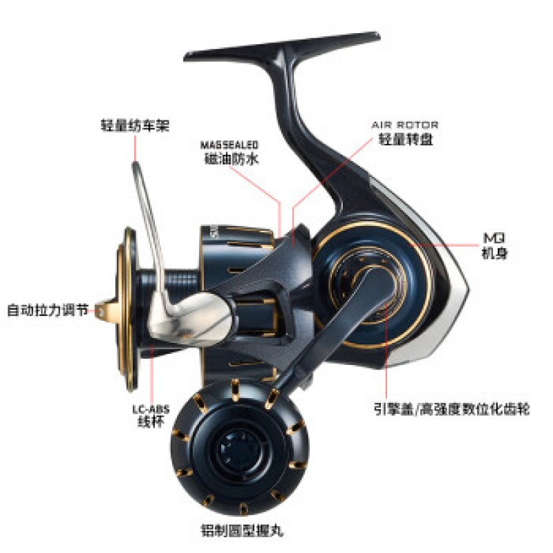 DAIWA 23 new SALTIGA 장거리 물레 바다 낚시 선박 낚시 철판 휠 4000-XH 고속비