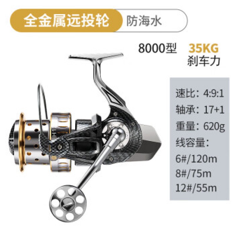 시마노(SHIMANO) 올 메탈 노갭 장거리 캐스터 물레 철판 닻 피쉬 휠 닻 막대 씨 폴 1 올 메탈 장거리 캐스터/방수[14000형]