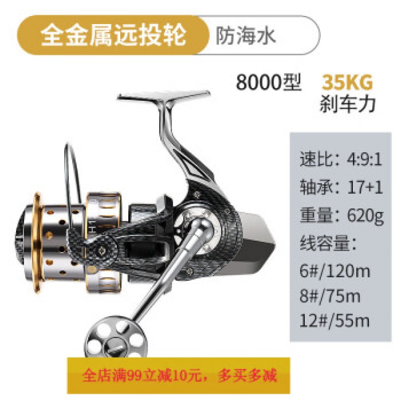 시마노(SHIMANO) 올메탈 갭프리 장거리 캐스팅 휠 물레 철판 닻 낚싯대 닻대 시로드 10000형 낚싯줄 낚싯줄 휠 올메탈 장거리 캐스팅 휠/해수[8000형] 외 3종 x 좌우 교환식