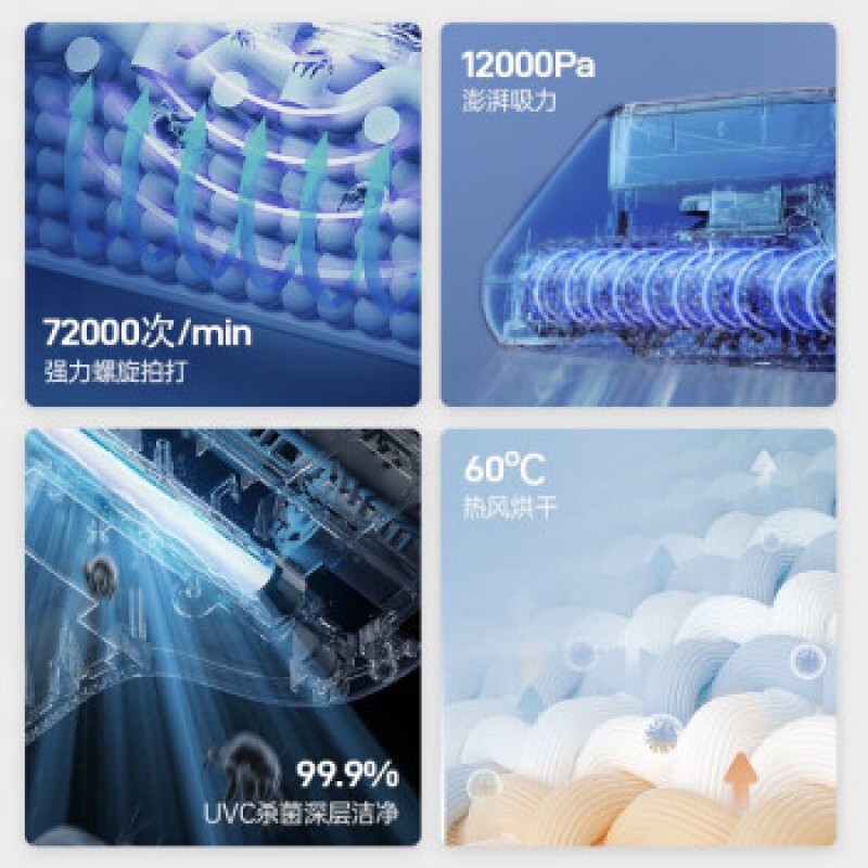 모페이전기(MFHZPOK) 진드기제거기, 더블컵 가정용 핸디형 진공청소기, 진드기제거기, 고흡입 진드기제거기, 자외선열풍제습기 [열풍제습기모델] 유선모델