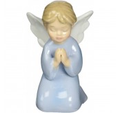 코스모스 10321 고급 도자기 기도하는 소년 천사 조각상