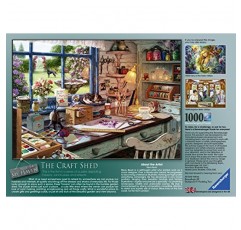 Ravensburger My Haven No.1 The Craft Shed 성인 및 12세 이상 어린이를 위한 1000피스 직소 퍼즐