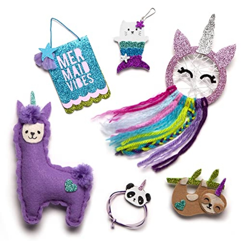 Craft-tastic – I Love Mythical Creatures Kit – Craft Kit에는 신화 속 생물이 등장하는 6개의 프로젝트가 포함되어 있습니다.